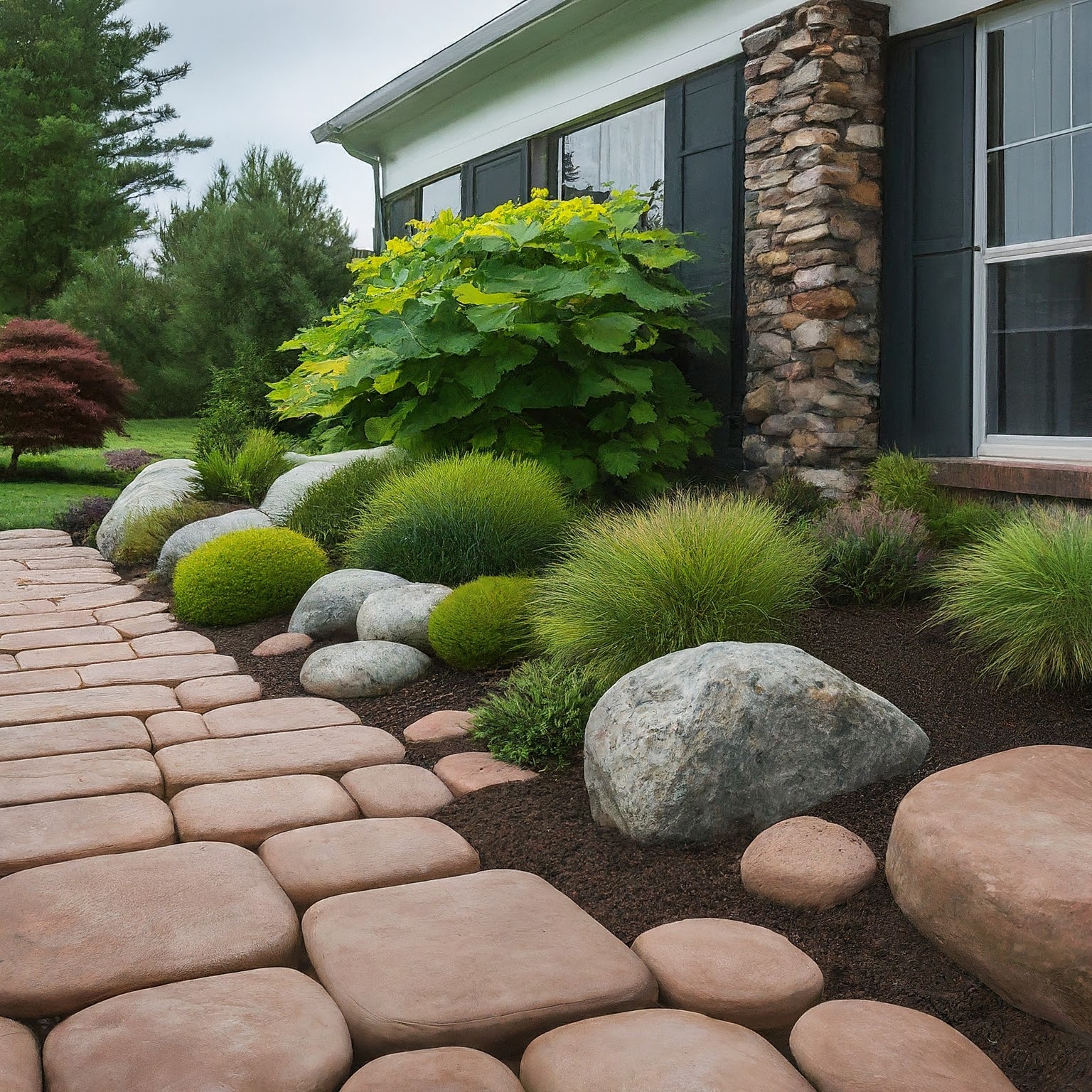 5 Benefits of Water-Efficient Landscaping Near Reno Landscapers Brick Stones