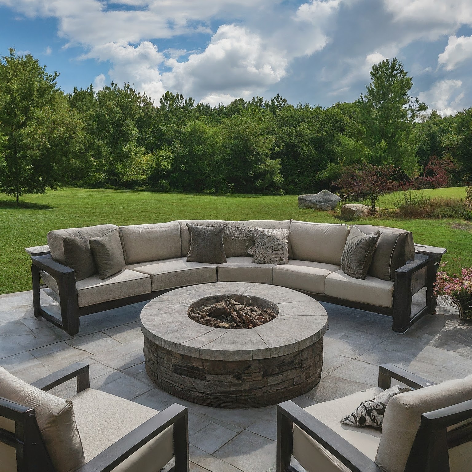 Clarks Outdoor Landscaping Reno Landscaper Hardscape Patio Firepit