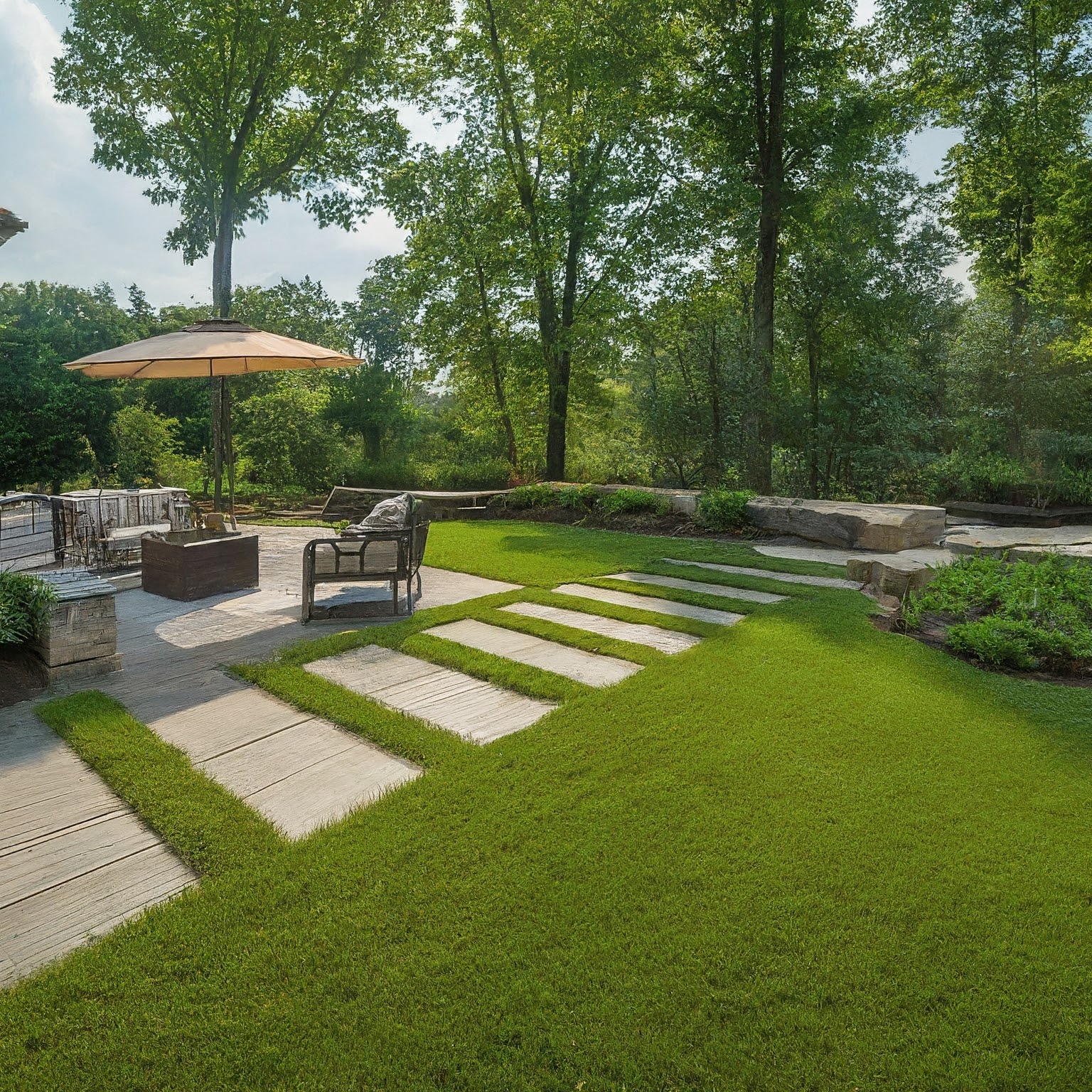 Clarks Outdoor Landscaping Reno Landscaper Hardscape Patio Table